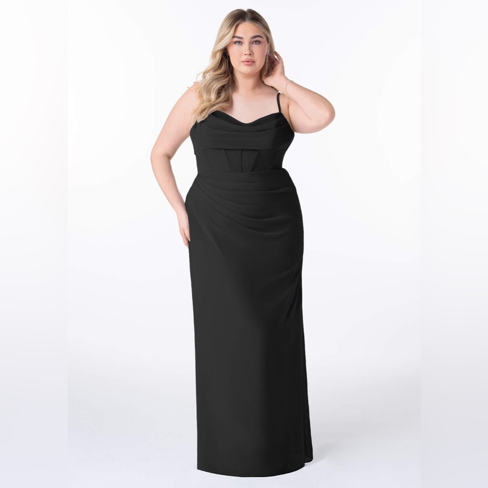 Azazie Black Strapless Dress